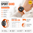 Samsung Watch8 Strap 2 Color | Samsung Galaxy Watch 8/8 Classic (40/44/46mm) Durable Two-Tone Silicone Sport Band &ndash; Beige+Orange | iCare