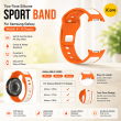 Samsung Watch8 Strap 2 Color | Samsung Galaxy Watch 8/8 Classic (40/44/46mm) Durable Two-Tone Silicone Sport Band &ndash; Beige+Orange | iCare