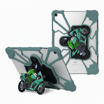 Bike &amp; Motorcycle Universal Tablet Case Waterproof Shockproof Silicone Holder for 9/10/11 Inch Tablets &ndash; Dark Green | iCare