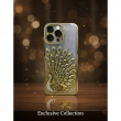 iPhone 14 Pro Glitter Bridal Peacock Case Luxury Gold Diamond Back Cover, Full Protection Mobile Case | iCare | Amlee