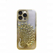 iPhone 14 Pro Max Luxury Glitter Peacock Phone Case Anti-Drop Protection Mobile Cover | iCare &ndash; Gold | Amlee