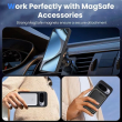 Google Pixel 9 Pro by iCare Magnetic PU Leather Case Premium MagSafe Back Cover Anti-Scratch Kevlar Structure, All-Around Protection Phone Case(Black) | iCare