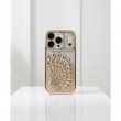 iPhone 17 Pro Glitter Bridal Peacock Case by iCare Luxury Gold Diamond Back Cover | iCare | Amlee