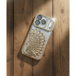 iPhone 17 Pro Glitter Bridal Peacock Case by iCare Luxury Gold Diamond Back Cover | iCare | Amlee