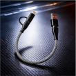 4in2 Short Cable 30 cm | 4-in-2 Fast Charging Cable 30cm | 100W PD USB Charging &amp; Data Sync Cable with Type-C, Lightning &amp; Micro USB Connectors | iCare