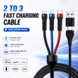5in1 1 meter long cable | 5-in-1 Universal Charging Cable 1m | 200W Fast Charging | Type-C, Lightning &amp; Micro USB | iCare