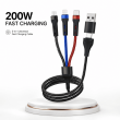 5in1 1 meter long cable | 5-in-1 Universal Charging Cable 1m | 200W Fast Charging | Type-C, Lightning &amp; Micro USB | iCare