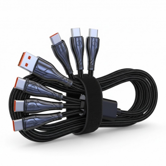 3IN1 2METER LONG CABLE 120W Fast Charging Cable | 3 in1 120W Fast Charging Cable | 2 m USB Data Cable | Type-C, Micro USB Lightning Fast Charge, Sync | iCare