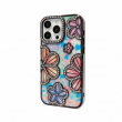 iPhone 13 pro Glitter Flower Diamond Case | iPhone 13 Pro Slim Shockproof TPU Protective Cover | Rhinestone Floral Sparkle Back Case | Anti-Scratch Camera Protection &ndash; Black | iCare