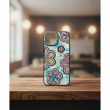 Glitter Flower Diamond Phone Case Compatible with iPhone 15 | Anti-Scratch Camera Protection &ndash; Black | iCare