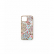 Glitter Flower Diamond Phone Case Compatible with iPhone 15 | Anti-Scratch Camera Protection &ndash; Gold | iCare