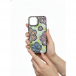 Glitter Flower Diamond Phone Case Compatible with iPhone 15 | Anti-Scratch Camera Protection &ndash; Purple | iCare