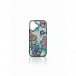 Glitter Flower Diamond Phone Case Compatible with iPhone 16 | Slim Shockproof TPU Protective Cover &ndash; Black | iCare