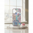 Glitter Flower Diamond Phone Case Compatible with iPhone 16 | Slim Shockproof TPU Protective Cover &ndash; Pink | iCare
