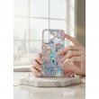 Glitter Flower Diamond Phone Case Compatible with iPhone 16 | Slim Shockproof TPU Protective Cover &ndash; Pink | iCare