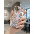 Glitter Flower Diamond Phone Case Compatible with iPhone 16 | Slim Shockproof TPU Protective Cover &ndash; Gold | iCare