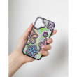Glitter Flower Diamond Phone Case Compatible with iPhone 16 | Slim Shockproof TPU Protective Cover &ndash; Purple | iCare