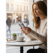 Glitter Flower Diamond Phone Case Compatible with iPhone 16 | Slim Shockproof TPU Protective Cover &ndash; Purple | iCare