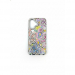 Glitter Flower Diamond Phone Case Compatible with iPhone 16 | Slim Shockproof TPU Protective Cover &ndash; Silver | iCare