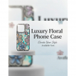 Glitter Flower Diamond Phone Case Compatible with iPhone 16 Pro | Slim Shockproof TPU Protective Cover &ndash; Black | iCare