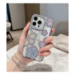 Glitter Flower Diamond Phone Case Compatible with iPhone 16 Pro | Slim Shockproof TPU Protective Cover &ndash; Blue | iCare