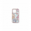 Glitter Flower Diamond Phone Case Compatible with iPhone 16 Pro | Slim Shockproof TPU Protective Cover &ndash; Pink | iCare