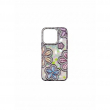 Glitter Flower Diamond Phone Case Compatible with iPhone 16 Pro | Slim Shockproof TPU Protective Cover &ndash; Purple | iCare