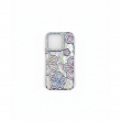 Luxury Glitter Flower Diamond Phone Case Compatible with iPhone 16 Pro Max &ndash; Blue | iCare