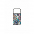 iPhone 17 Pro Max Luxury Glitter Flower Diamond Shockproof Case | Slim Protective Rhinestone Floral Cover &ndash; Black | iCare
