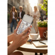 iPhone 17 Pro Max Luxury Glitter Flower Diamond Shockproof Case | Slim Protective Rhinestone Floral Cover &ndash; Blue | iCare