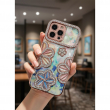 iPhone 17 Pro Max Luxury Glitter Flower Diamond Shockproof Case | Slim Protective Rhinestone Floral Cover &ndash; Pink | iCare