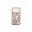 iPhone 17 Pro Max Luxury Glitter Flower Diamond Shockproof Case | Slim Protective Rhinestone Floral Cover &ndash; Gold | iCare