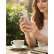 iPhone 17 Pro Max Luxury Glitter Flower Diamond Shockproof Case | Slim Protective Rhinestone Floral Cover &ndash; Silver | iCare