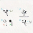 AirPods Pro Airpod Pro2 Compatible Replacement Ear Tips (XS/S/L) By iCare Soft Silicone Earbuds, Noise-Cancelling Ear Tip Caps | iCare
