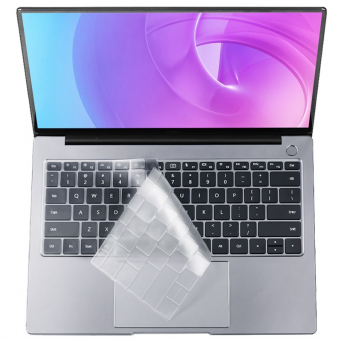 MacBook Pro 13 (A1706 / A1708 / A1989 / A2159 / A2289 / A2251 / A2338) Keyboard Cover Skin Protector (Clear) &ndash; Grey | iCare