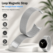 Google Pixel Watch Loop Magnetic Strap By iCare Adjustable Magnetic Band Strap Belt accessories &ndash; Silver | iCare