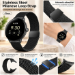 Google Pixel Watch Loop Magnetic Strap By iCare Adjustable Magnetic Band Strap Belt accessories &ndash; Black | iCare