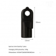 6MM Weatherproof Metal Angle Anti-Theft Stop Lock for retail Shops, Malls and Warehouse marketed &ndash; Black | iCare