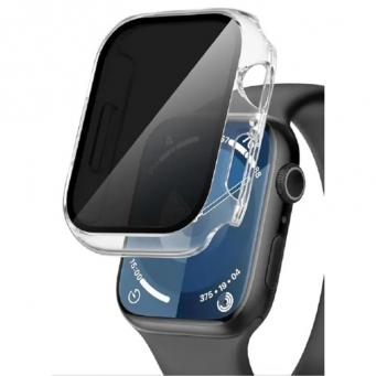 Privacy Screen Protector Case for Apple Watch Series 7/8/9 (45mm) | 9H Tempered Glass | Anti-Peeping | Shockproof Ultra-Thin Cover &ndash; 49mm | iCare