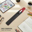 PU Leather Sleeve Case Apple Pencil 1st &amp; 2nd Gen &ndash; Slim Protective Stylus Pouch By iCare Slim Lightweight Stylus Cover, for Scratch &amp; Impact Protection &ndash; BLK+Red | iCare