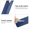 PU Leather Sleeve Case Apple Pencil 1st &amp; 2nd Gen &ndash; Slim Protective Stylus Pouch By iCare Slim Lightweight Stylus Cover, for Scratch &amp; Impact Protection &ndash; Navy Blue | iCare