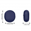 Oppo Enco Air 3 Case Solid Color Earphones Cover Case By iCare Silicone Cover Case Anti-Scratch Ear &ndash; Dark Blue | iCare