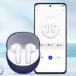 Oppo Enco Air 3 Case Solid Color Earphones Cover Case By iCare Silicone Cover Case Anti-Scratch Ear &ndash; Dark Blue | iCare