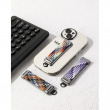 Foldable Self-Adhesive Phone Holder with Ring Loop &amp; Back Clip | Adjustable Mobile Kickstand for Smartphones &amp; Tablets | iCare