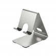 Stainless Steel Mobile Holder Stand | Laser Printed Customizable Phone Stand with Anti-Slip Silicone Grip | iCare