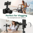360&deg; Selfie Clip Mobile Holder | Flexible Rotating Phone Mount for Vlogging &amp; Video Calls | iCare