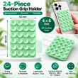 2Gen Suction Grip Single Side with 3M Tape | 2 Gen Suction Phone Grip Pad By iCare 24 Suction Cups | Anti-Slip Mobile Grip with 3M Tape (Pack of 2) | iCare