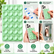 2Gen Suction Grip Single Side with 3M Tape | 2 Gen Suction Phone Grip Pad By iCare 24 Suction Cups | Anti-Slip Mobile Grip with 3M Tape (Pack of 2) | iCare