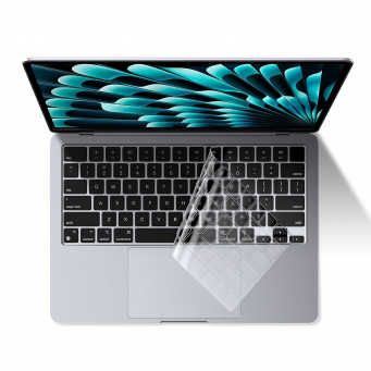 A2941 MacBook Air 15.3 Keyboard Cover Skin Protector with Retina Display &amp; Touch ID, Premium Ultra Thin Soft and TPU Waterproof &amp; Dust-Proof &ndash; Grey | iCare