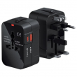 20W Universal Travel Adapter USB &amp; Type-C Fast Charging International Travel Plug for US UK EU AU | iCare